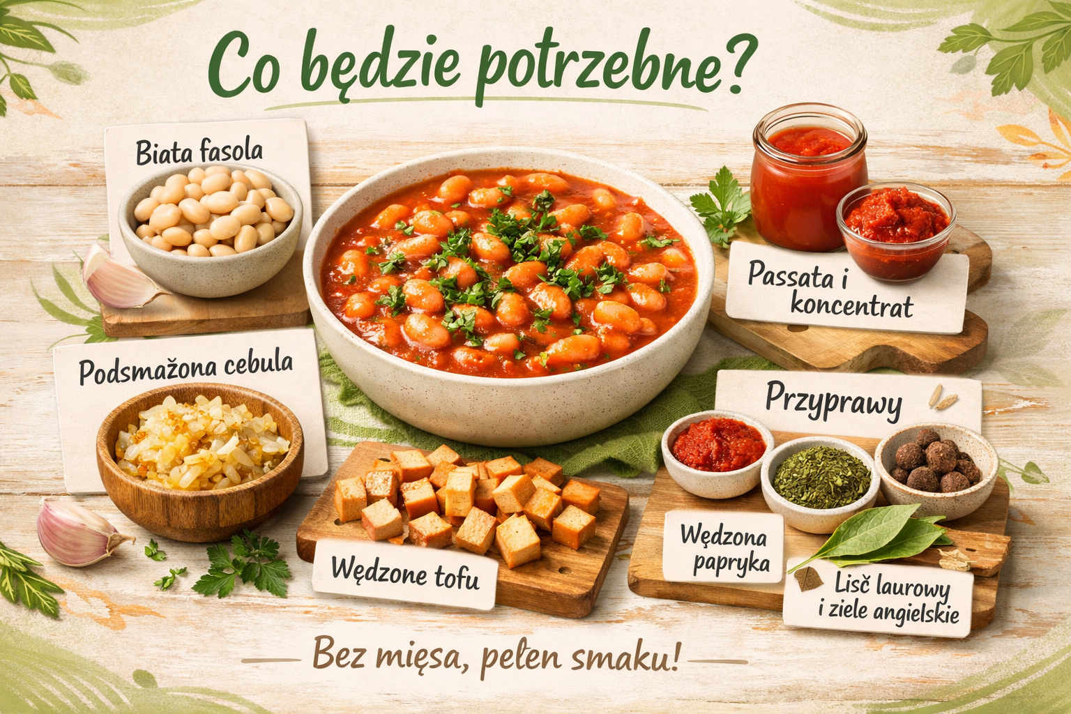 Fasolka po bretońsku w wersji roślinnej – sycący domowy obiad bez mięsa — FAU_IMAGE1