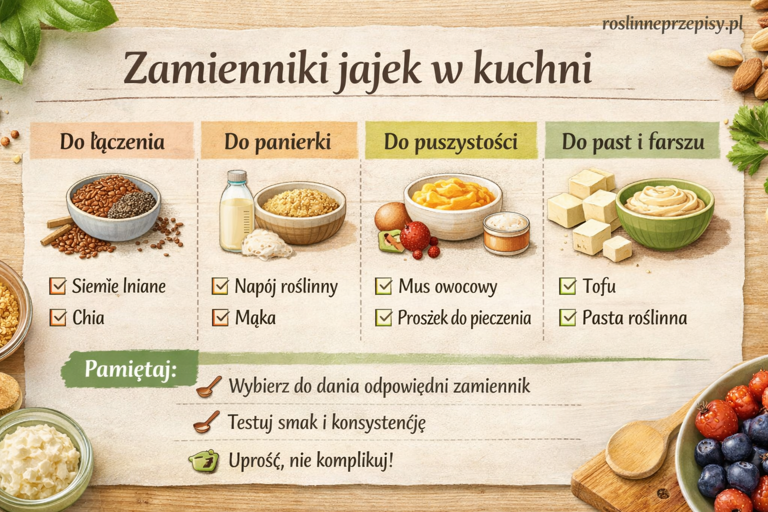 Jak ogarnąć zamienniki jajek w codziennym gotowaniu bez komplikowania diety? — FAU_IMAGE2