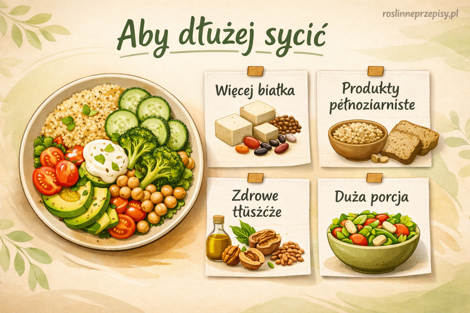 Jak zwiększyć sytość na diecie roślinnej bez dokładania przypadkowych przekąsek? — FAU_IMAGE1