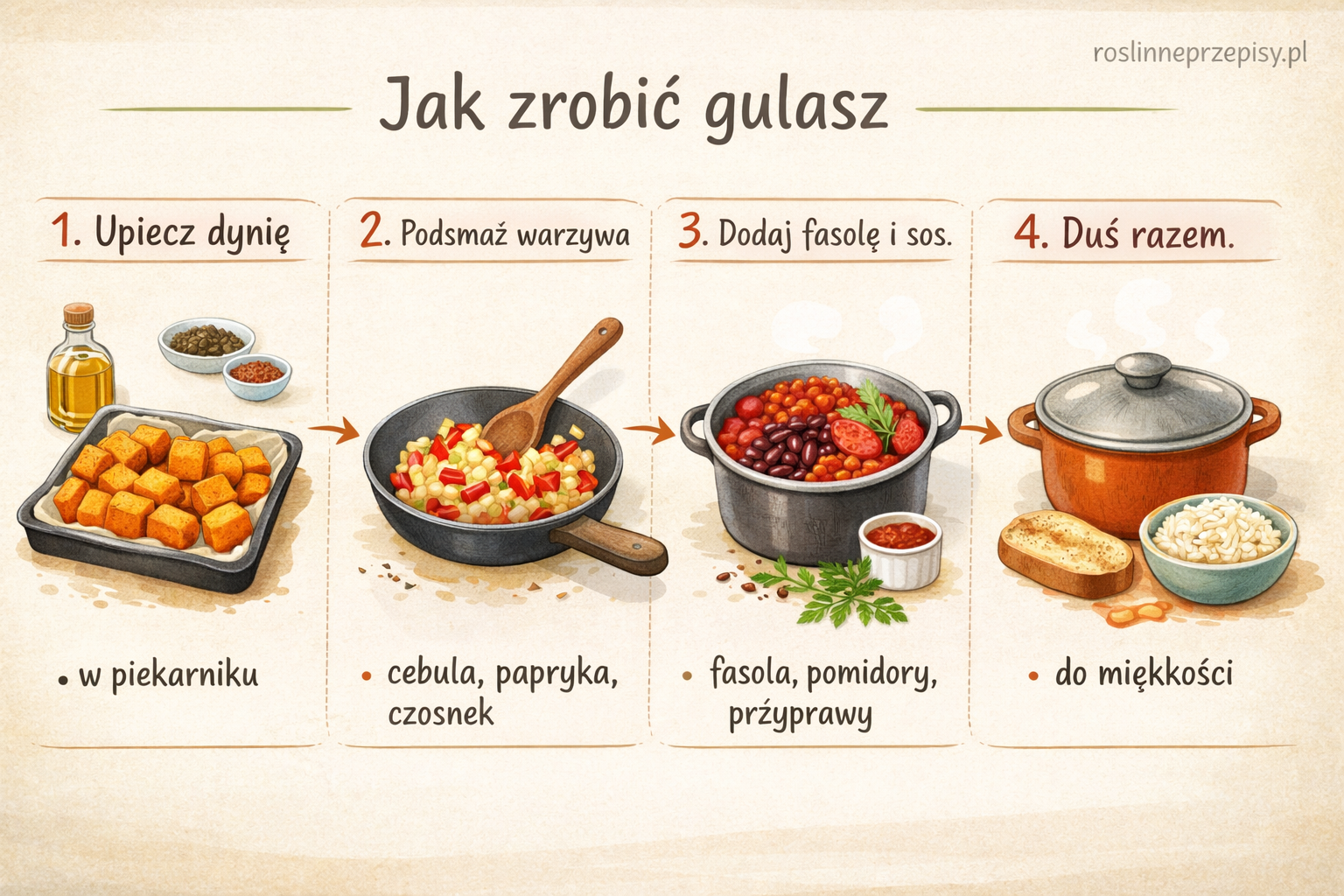 Gulasz z czerwonej fasoli i pieczonej dyni – sycący roślinny obiad na co dzień — FAU_IMAGE2