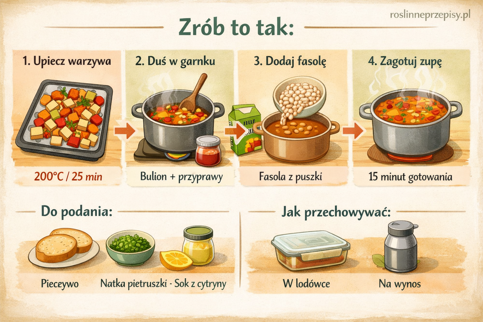 Zupa z pieczonych warzyw i białej fasoli – gęsta, domowa i rozgrzewająca — FAU_IMAGE2